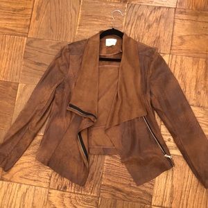Silence and noise vegan suede jacket